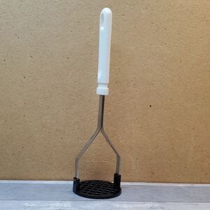 White & Black Potato Masher -